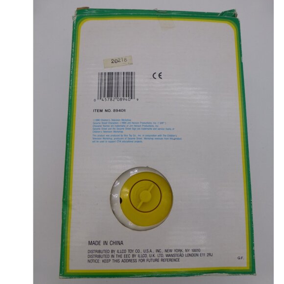 Vintage 1990 Seseame Street Musical Peek-A-Boo Big Bird Wind-up Toy - Picture 5 of 10